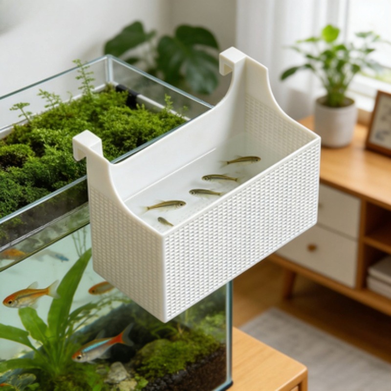 Aquarium Fish Betta - 1 Stück Fischzucht-Isolationsbox Aquarium-Kätzchen-Garnelen-Brutnetzbox für Guppy-,