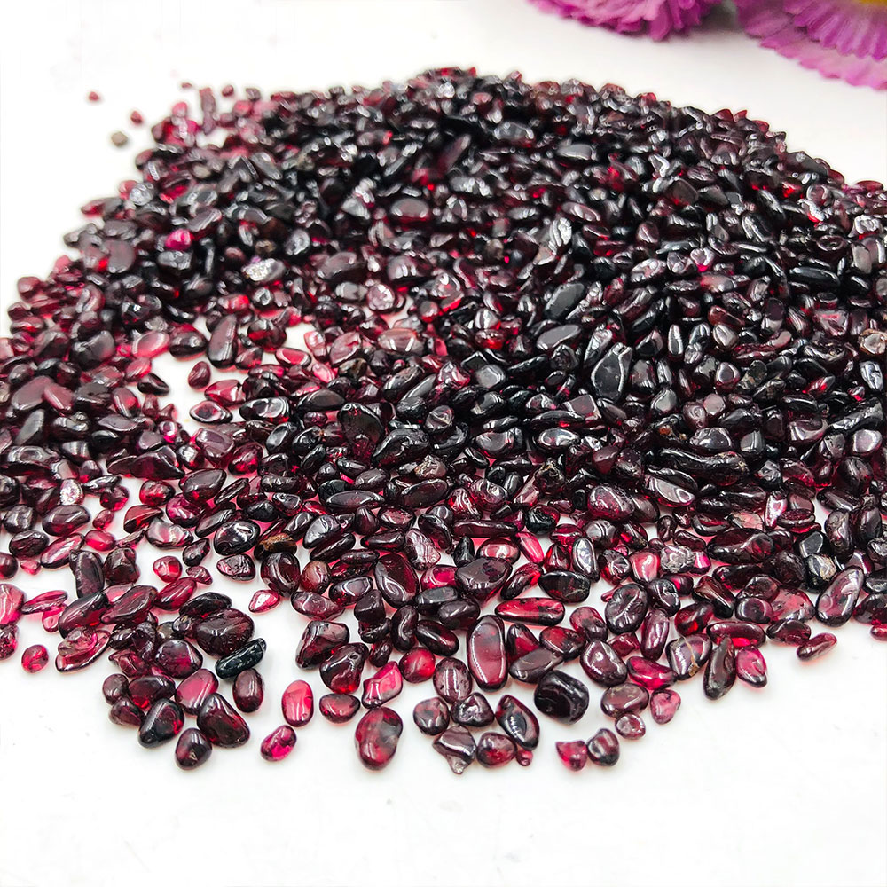 Fish Tank Gravel - 50 gr/paket Los natürliche rote Granat