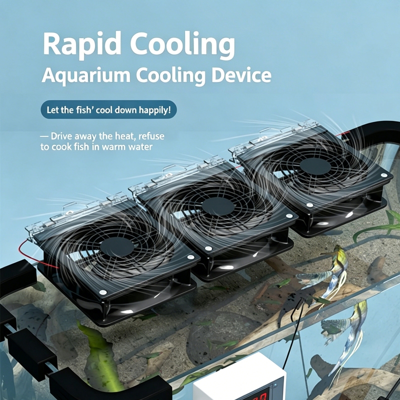 Fish Tank Heater - Schneller Kühlventilator mit Einstellbarem Winkel für