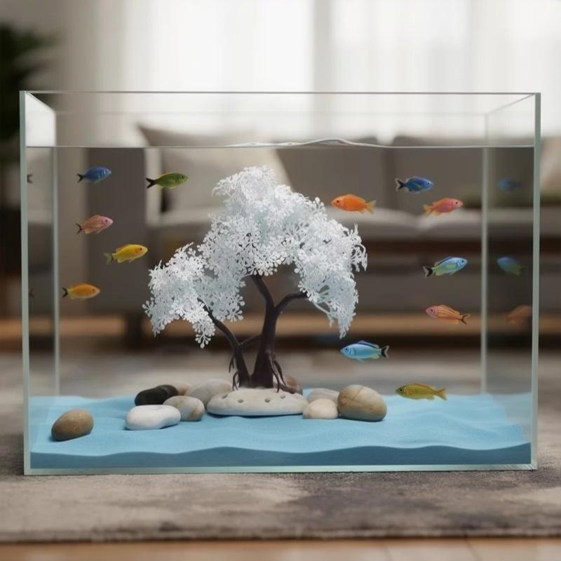 [Künstlicher weißer Bonsai-Bau – Aquarium Fish Betta Bewertung und Preis