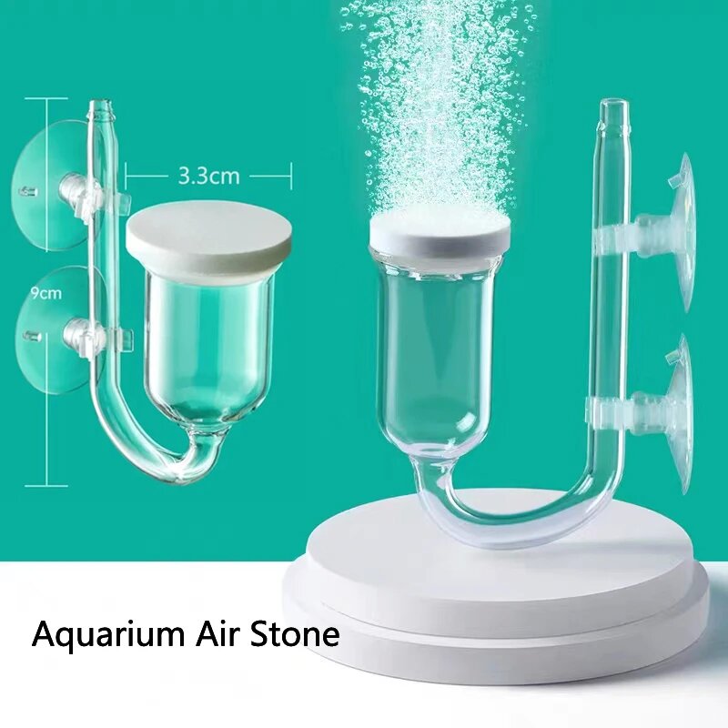 1 Satz Glas Luftpumpe Sandstei – Fish Tank Gravel Bewertung und Preis