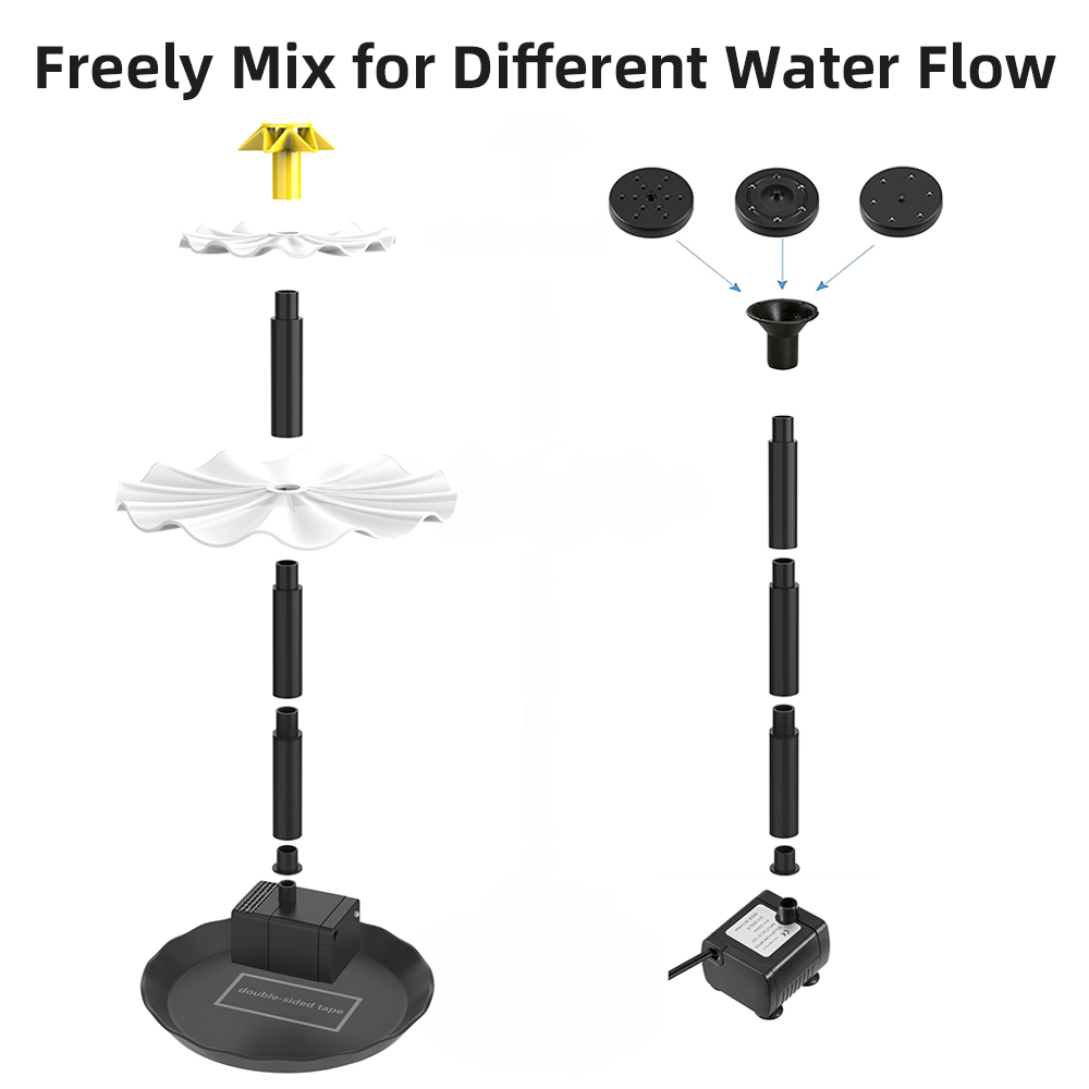 Solar brunnen pumpe für Vogel  – Aquarium Light Bewertung und Preis