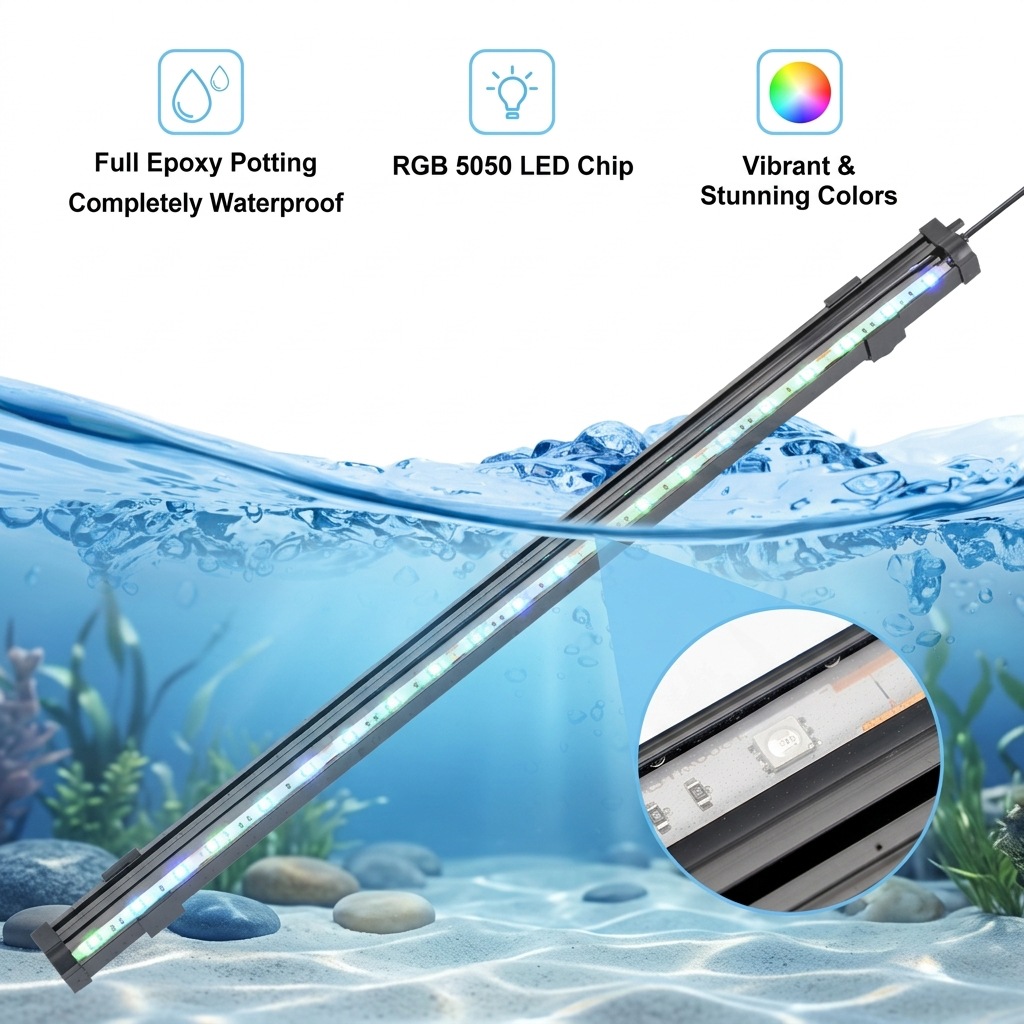 USB LED Aquarium-Luftblasenlic – Fish Tank Gravel Bewertung und Preis